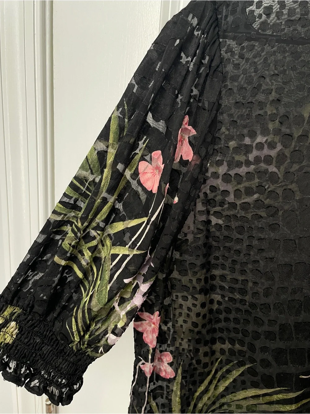 Ted baker size 3 Medium Elian lace sheer floral top